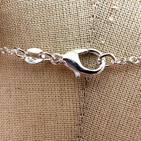 Vintage Sterling Silver Fish Pendant Necklace by Sunshine Jewelry Company - Picture 4 of 7